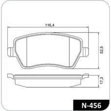 Imagen del producto PASTILLA DE FRENO DEL RNL DUSTER. CAPTUR. CLIO. OROCH. LOGAN. SANDERO STEPWAY