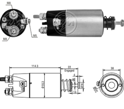 Imagen del producto AUTOMÁTICO MITSUBISHI 24V EXCAVADORA CAT. FORLANG 2.8 2T