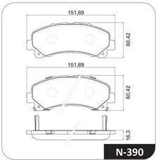 Imagen del producto PASTILLA DE FRENO DEL ISUZU D-MAX   CHEVROLET S-10 2.5  2.8 DURAMAX (12-17)