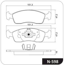 Imagen del producto PASTILLA DE FRENO DEL FIAT MOBI 1.0. NOVO PALIO. UNO WAY 1.4 FIRE 12-