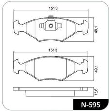 Imagen del producto PASTILLA DE FRENO DEL FIAT FIORINO 1.4 FIRE (13-21) UNO WAY (10-16)