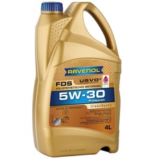 Imagen del producto ACEITE PARA MOTOR SINTÉTICO RAVENOL FDS 5W30 4 LTS.