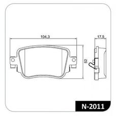 Imagen del producto PASTILLA DE FRENO TRAS AUDI Q3 11-