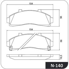 Imagen del producto PASTILLA DE FRENO DEL FORD RANGER 2.5 3.0 (95-02)