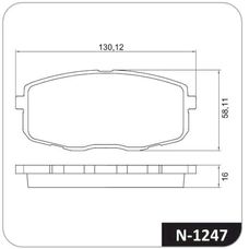 Imagen del producto PASTILLA DE FRENO DEL HYUNDAI CRETA. I30   KIA CERATO