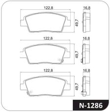 Imagen del producto PASTILLA DE FRENO DEL HYUNDAI HB20. HB20S. HB20X 1.0 KAPPA