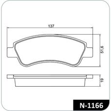 Imagen del producto PASTILLA DE FRENO DEL CTR C3. C4 CACTUS   PGT 208. 307. 206