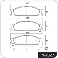 Imagen del producto PASTILLA DE FRENO DEL NISSAN TERRANO TD27. PATHFINDER. FRONTIER. D21. D22