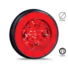 Imagen del producto FARO TRAS ROJO LED 24V P  CARRETA 125MM