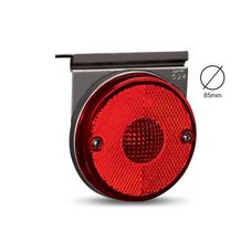 Imagen del producto FARO LATERAL BI VOL LED ROJO C  SOPORTE REDONDO 85MM