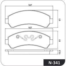 Imagen del producto PASTILLA DE FRENO DEL CHEVROLET S-10 4X2. BLAZER 4X4 95-