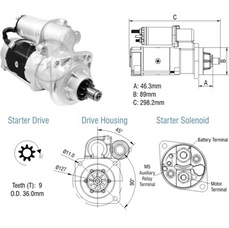 Imagen del producto MOTOR DE ARRANQUE DELCO12V MERCEDES BENZ 710. 712. 812. 814 29MT