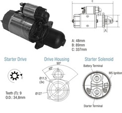 Imagen del producto MOTOR DE ARRANQUE BOSCH 24V JF MBZ