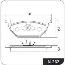 Imagen del producto PASTILLA DE FRENO DEL VOLKSWAGEN CROSSFOX. FOX 1.6 (14-18)